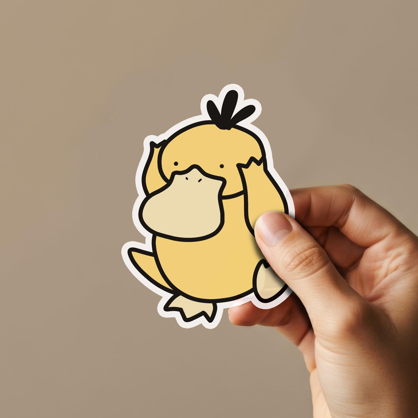 Confused Duck Sticker