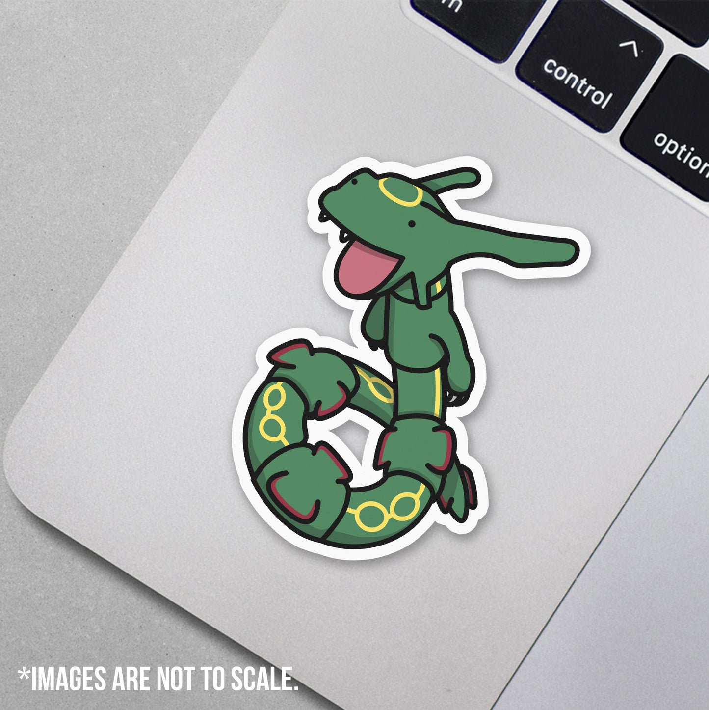 Green Long Dragon Sticker