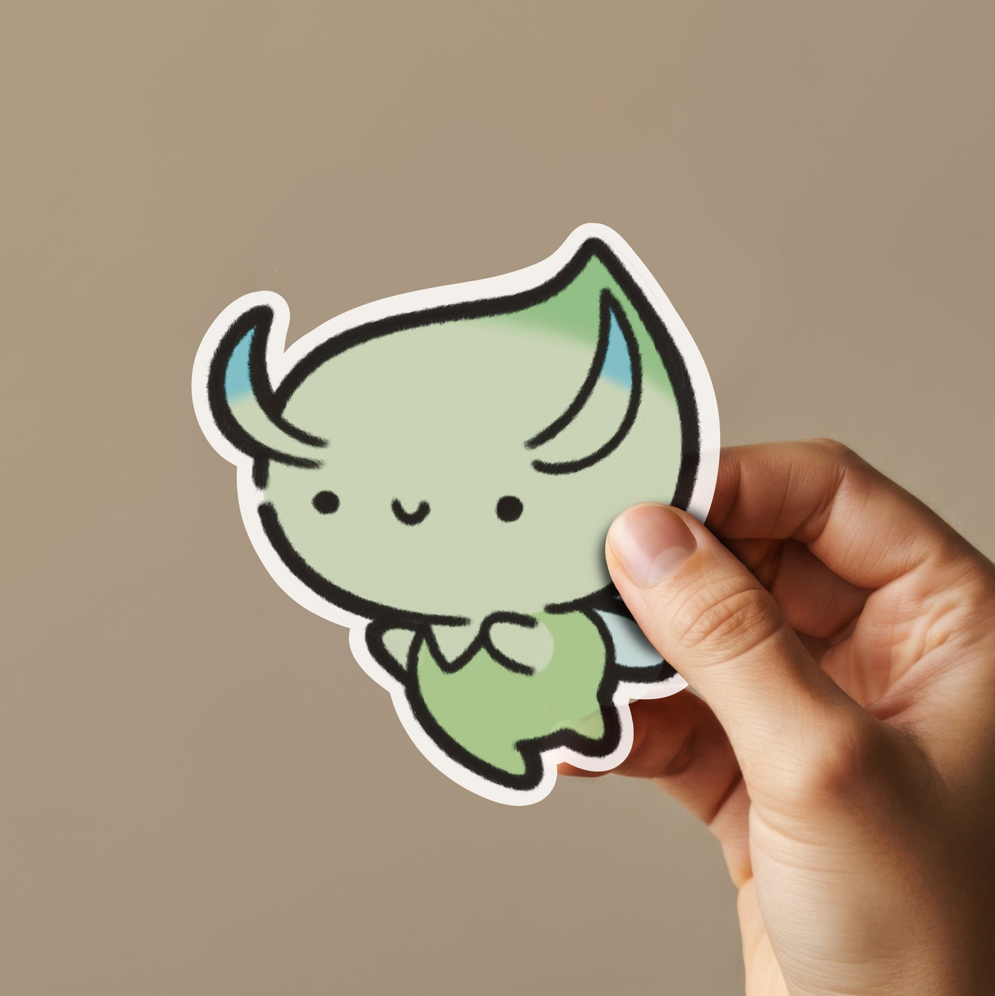 Green Onion Fairy Sticker