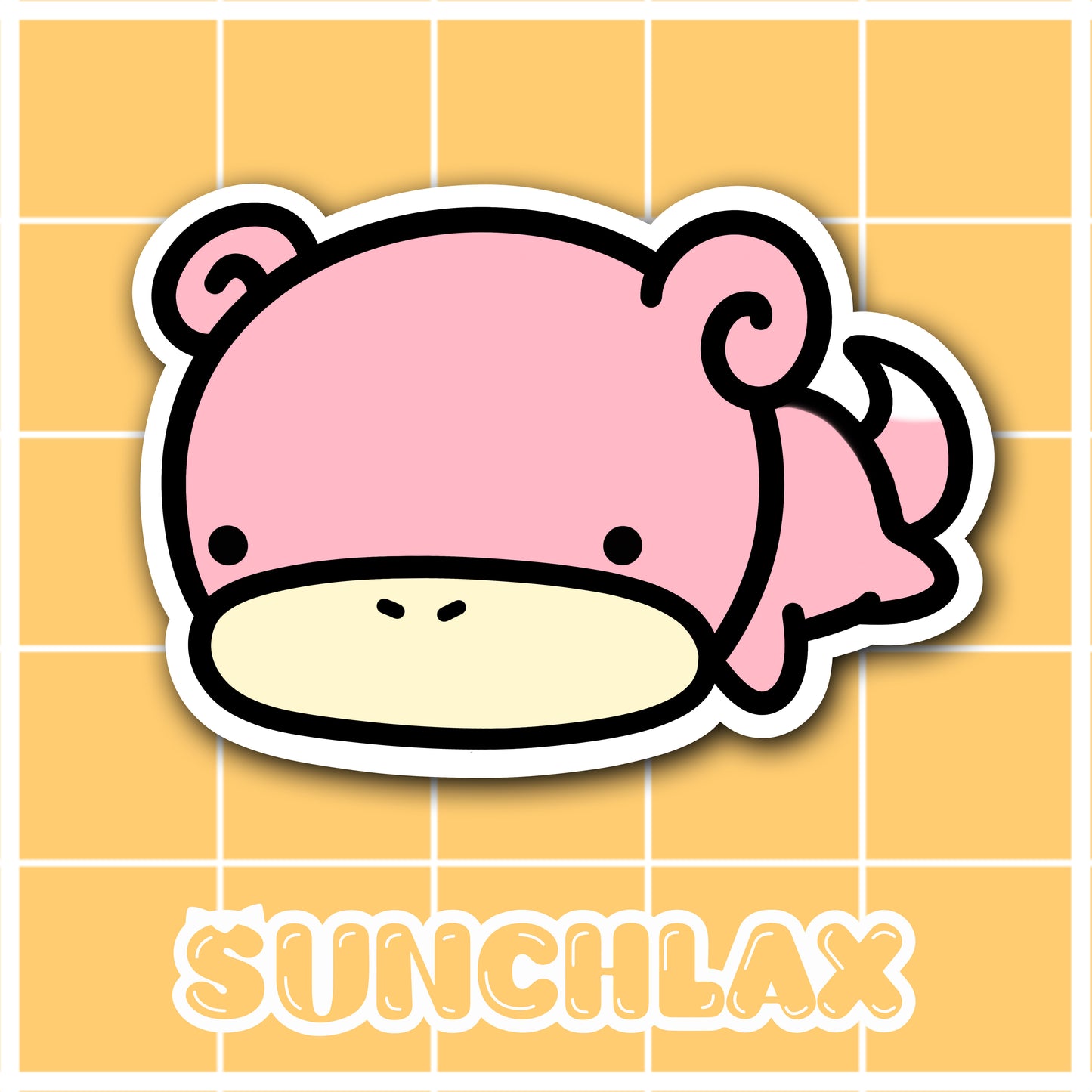 Cute Pink Pig Sticker