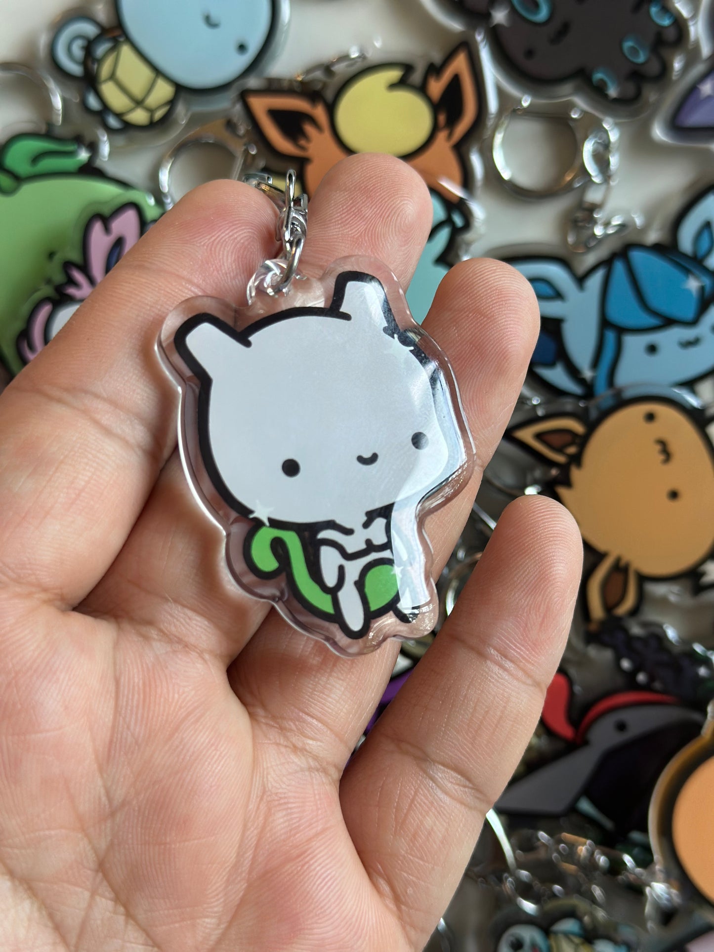 Lab Made Legendary Creature Acrylic Epoxy Keychain