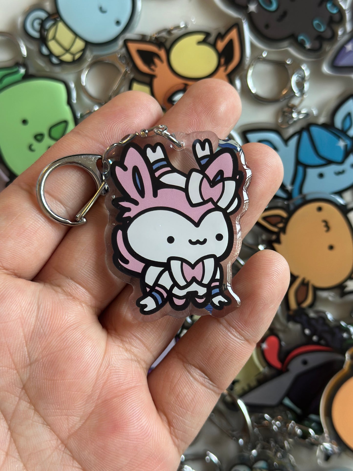 Fairy Animal Acrylic Epoxy Keychain
