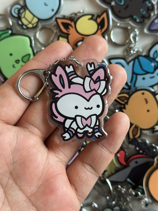 Fairy Animal Acrylic Epoxy Keychain