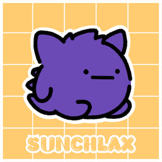 Purple Ghost Sticker