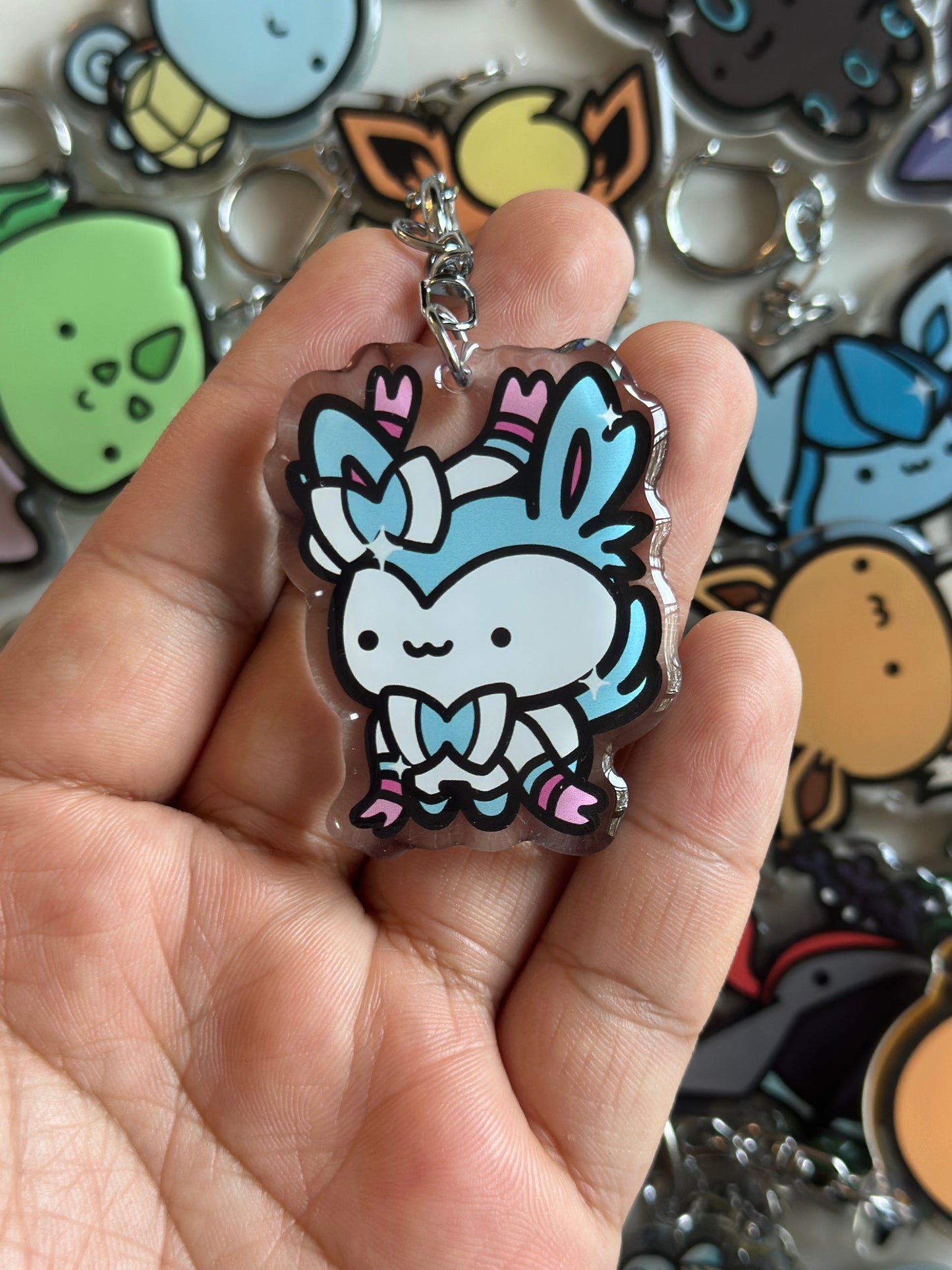 Fairy Animal Acrylic Epoxy Keychain