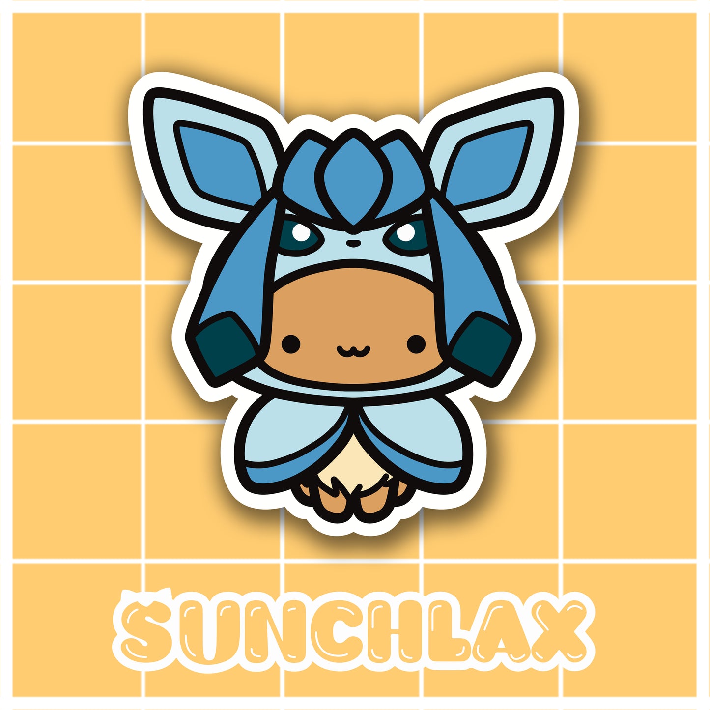 Cute Brown Animal Wearing Ice Poncho Sticker