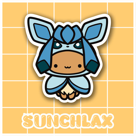 Cute Brown Animal Wearing Ice Poncho Sticker