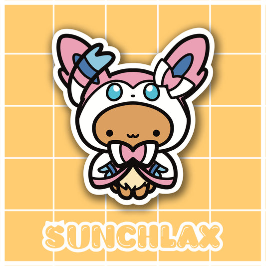 Cute Brown Animal Wearing Fairy Poncho Sticker