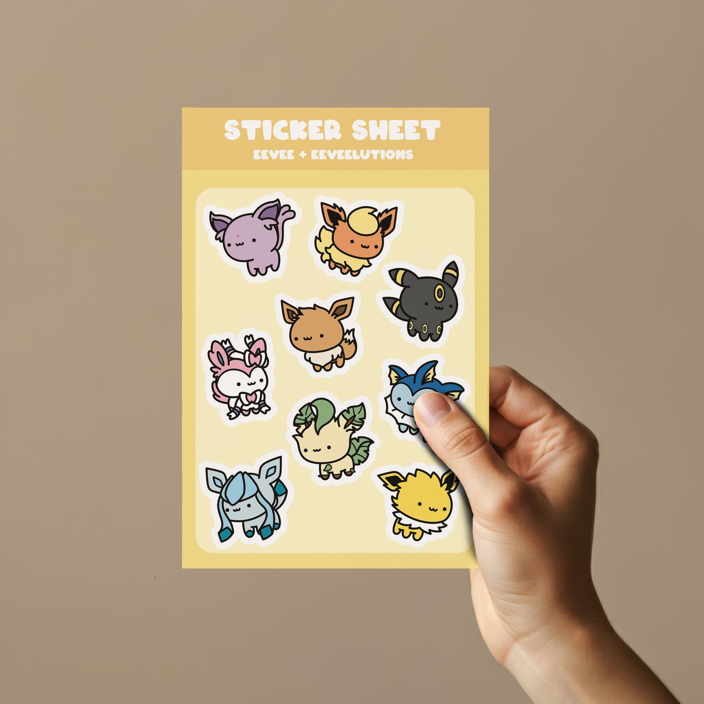 Elemental Animal Sticker Sheet