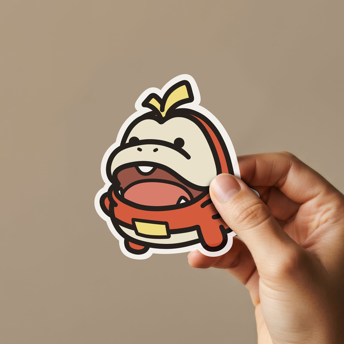 Fire Crocodile Sticker