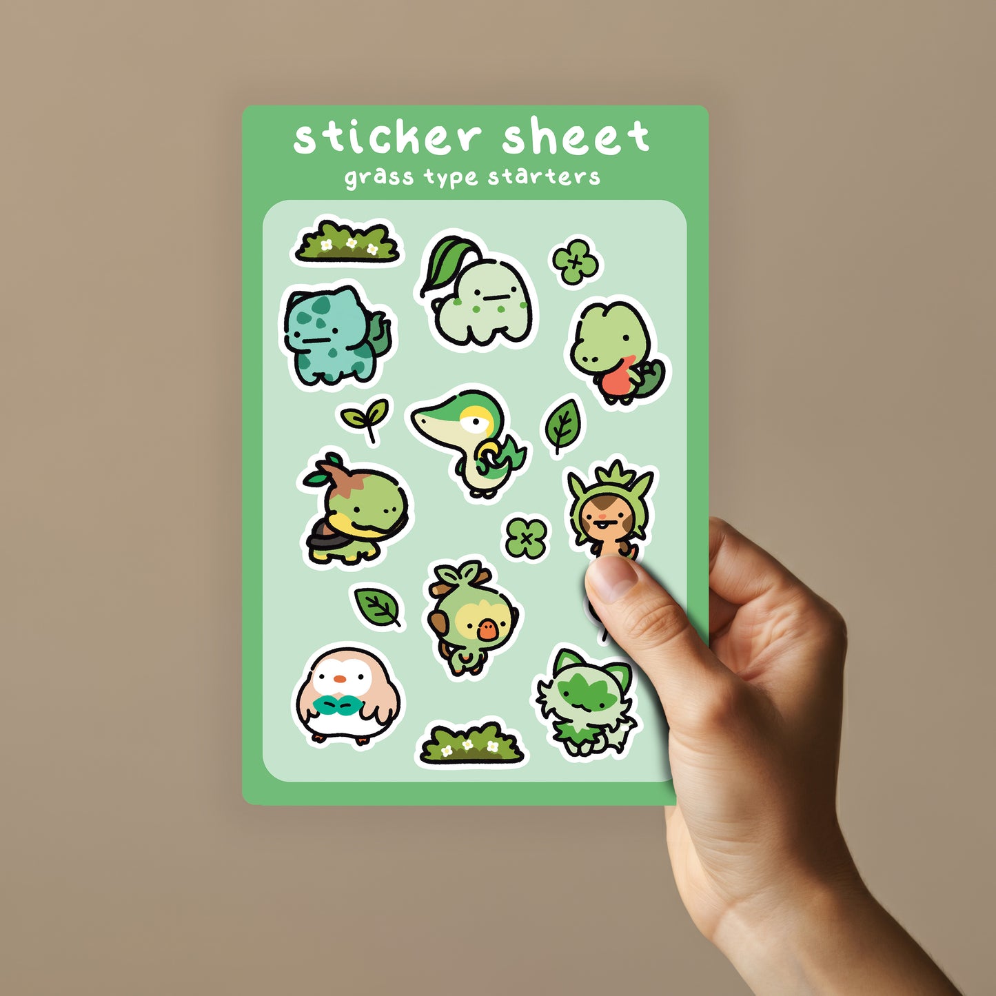 Grass Starters Sticker Sheet
