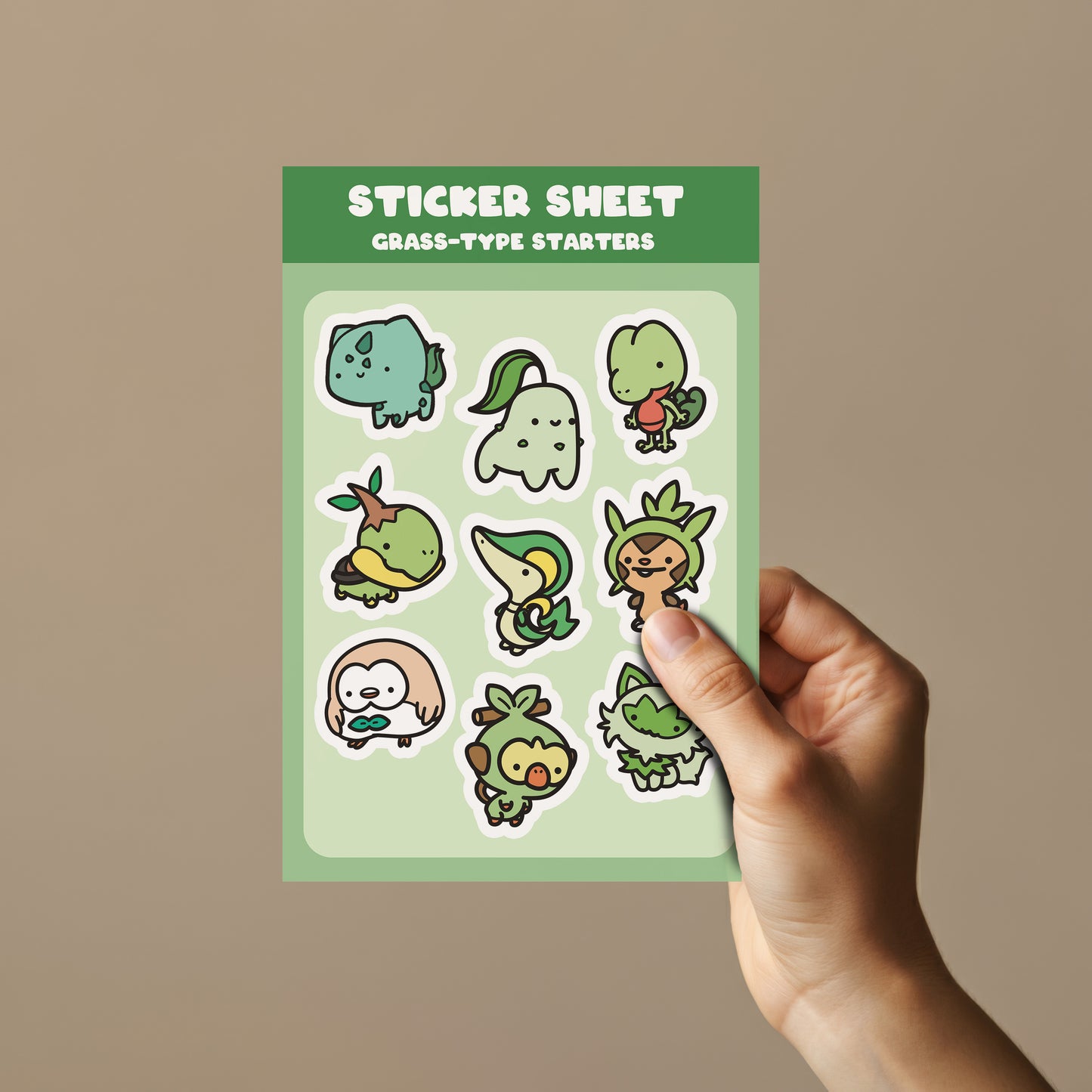 Grass Starters Sticker Sheet