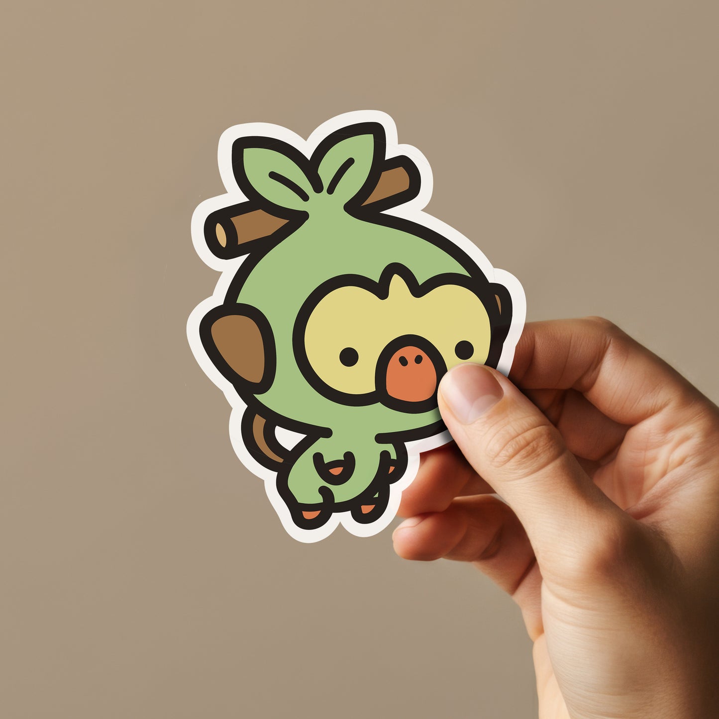 Grass Monkey Sticker