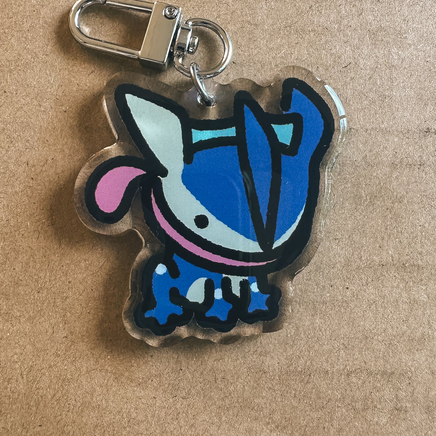 Water Ninja Acrylic Enamel Keychain