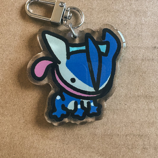 Water Ninja Acrylic Enamel Keychain