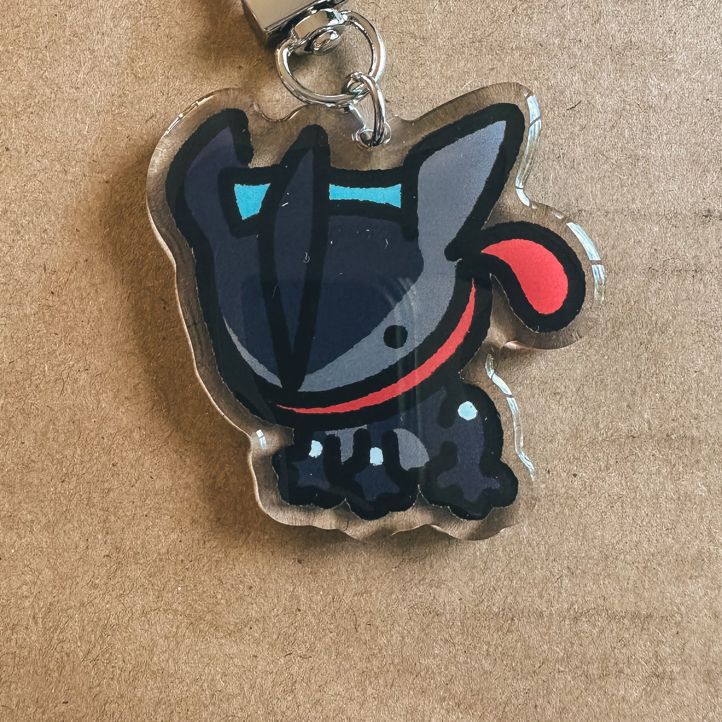 Water Ninja Acrylic Enamel Keychain