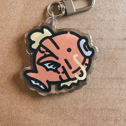 Useless Fish Acrylic Epoxy Keychain