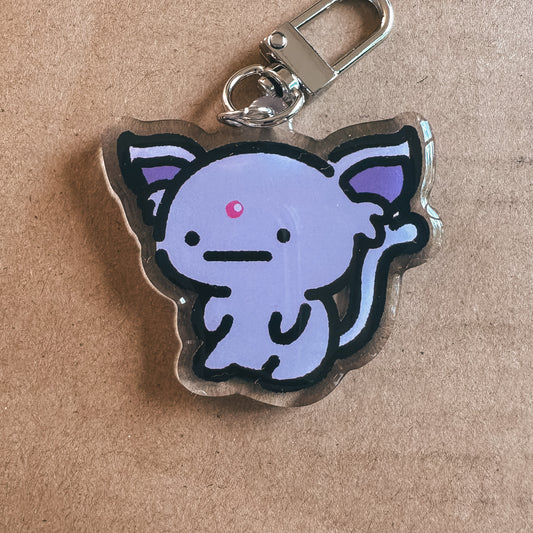 Psychic Cat Acrylic Enamel Keychain