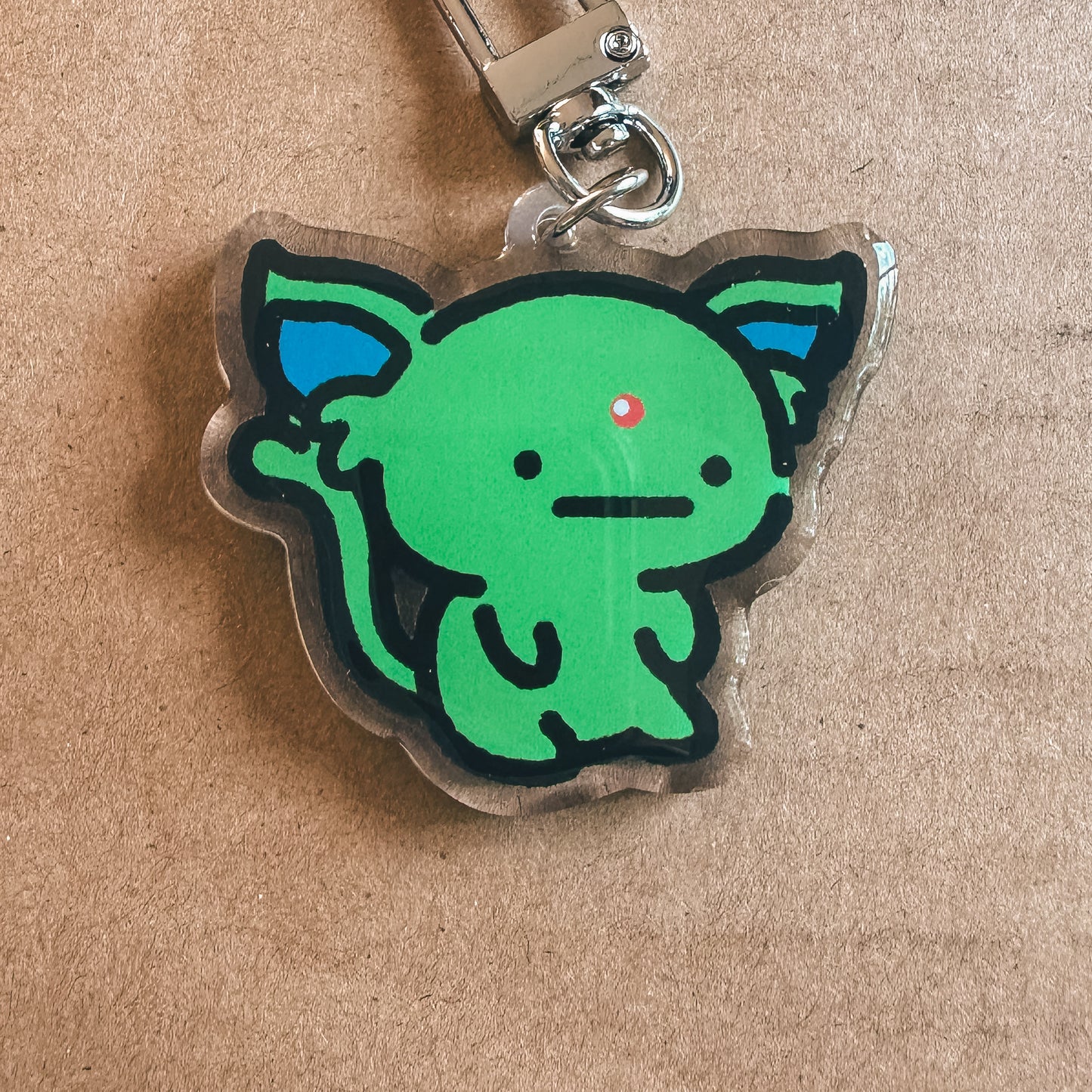 Psychic Cat Acrylic Enamel Keychain