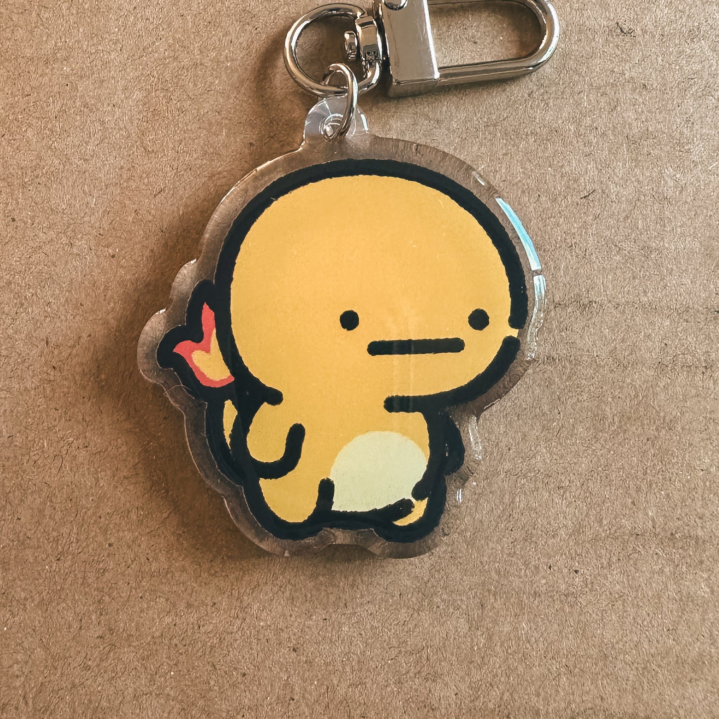 Fire Salamander Acrylic Epoxy Keychain