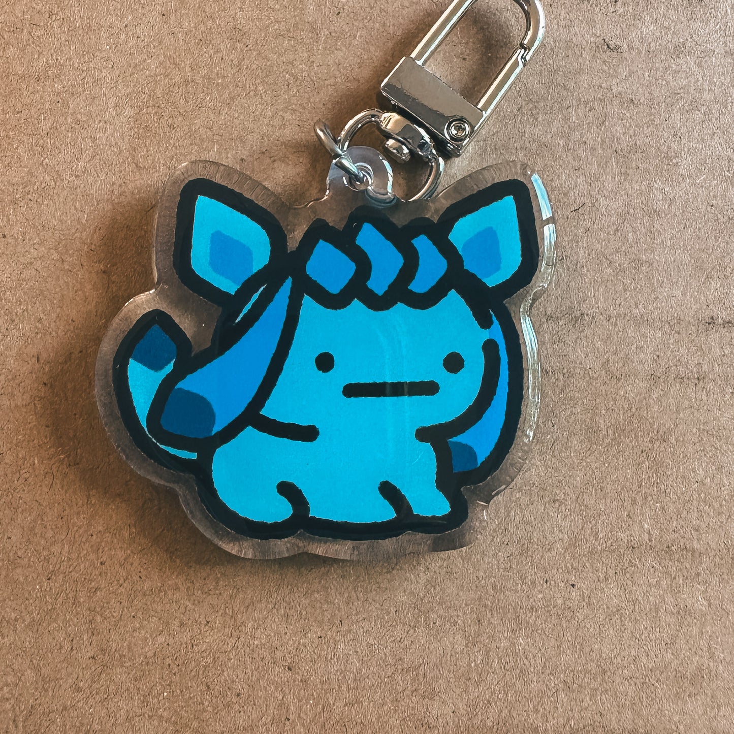 Ice Cat Acrylic Epoxy Keychain
