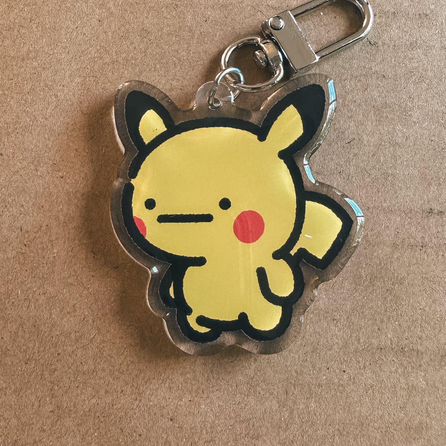 Yellow Rat Acrylic Epoxy Keychain