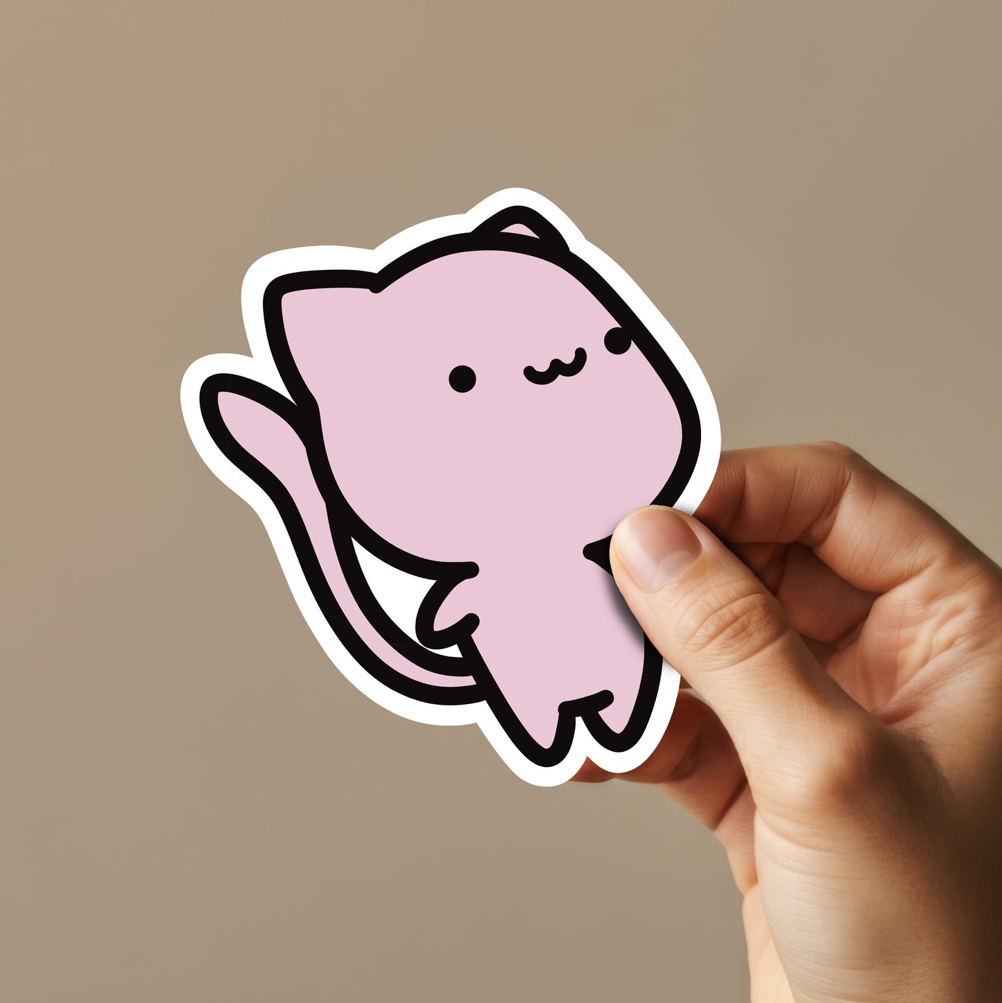 Pink Cat Sticker