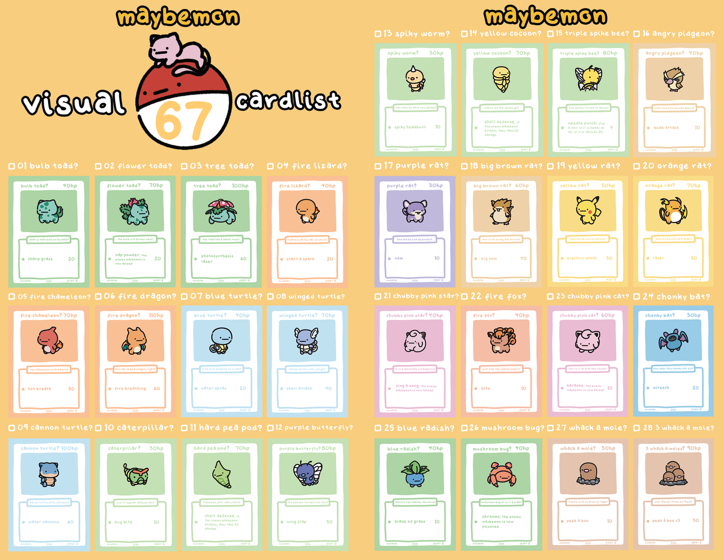 “maybemon” Booster Pack