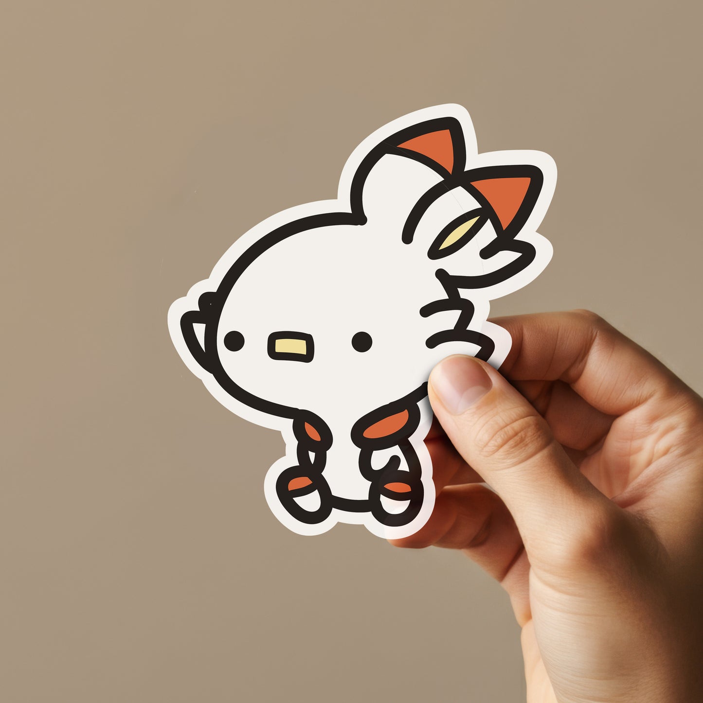 Fire Bunny Sticker