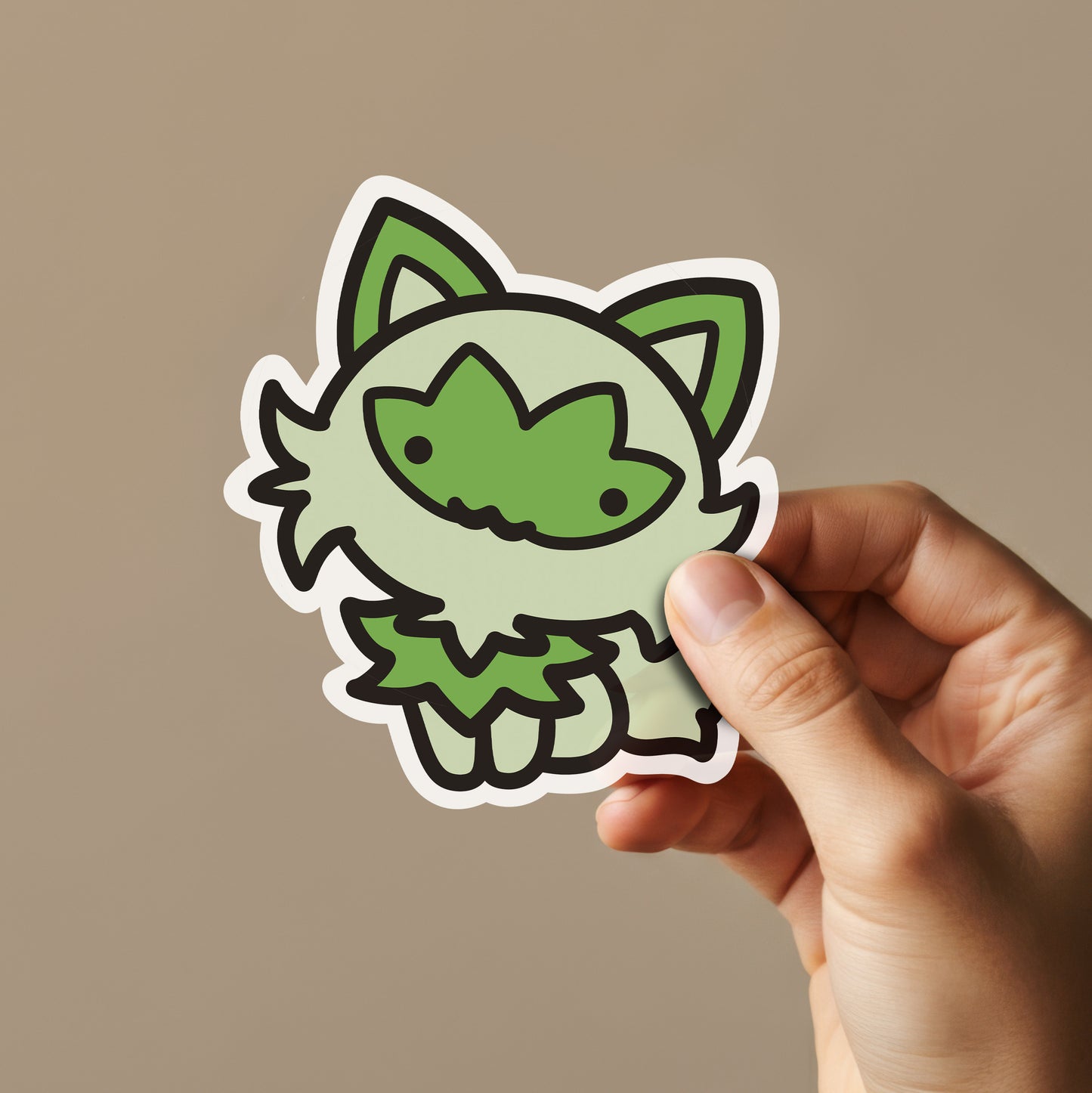 Grass Cat Sticker