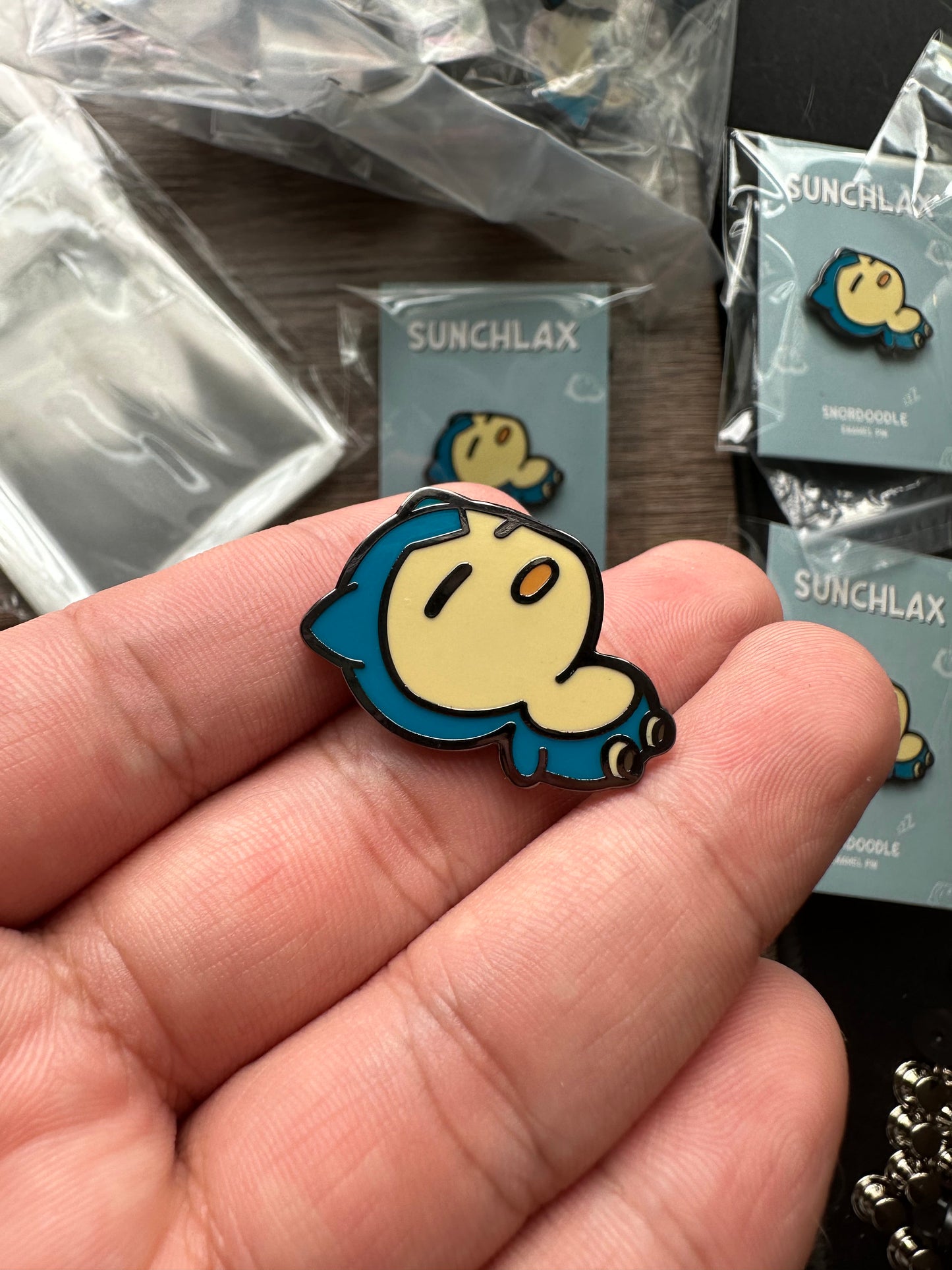 Sleepy Round Boy Hard Enamel Pin