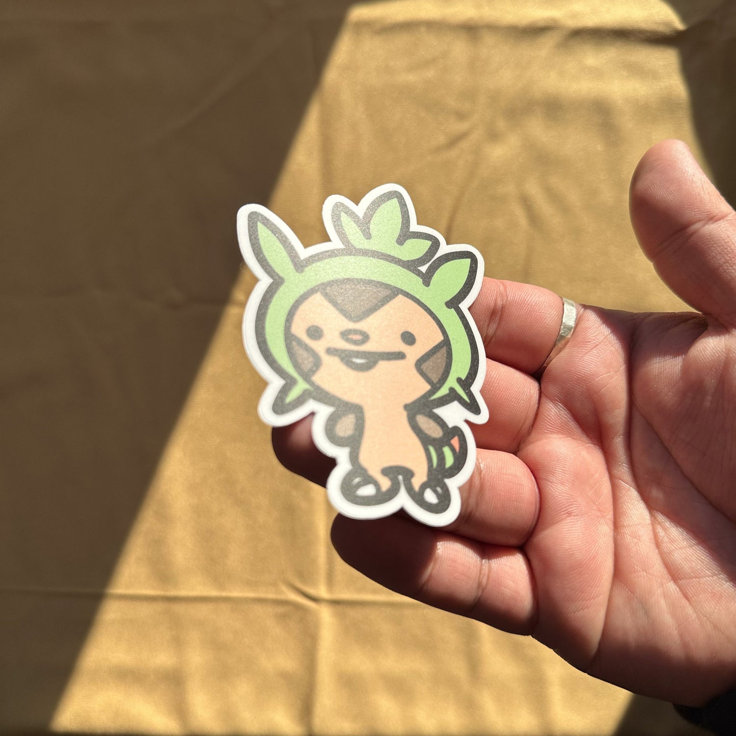 Grass Chestnut Animal Sticker