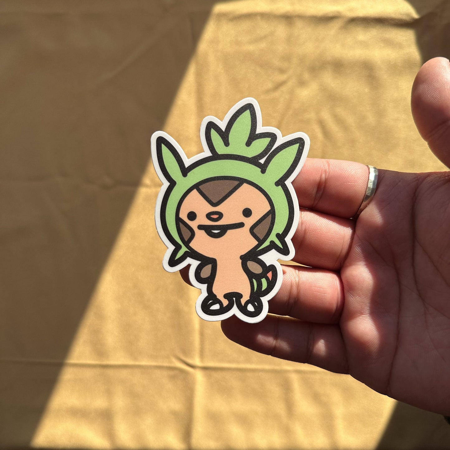 Grass Chestnut Animal Sticker