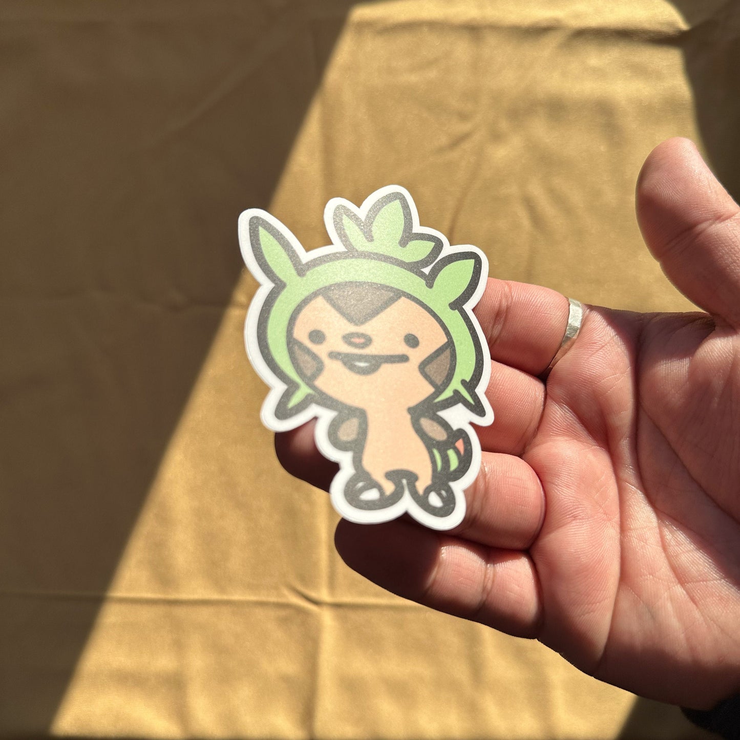 Grass Chestnut Animal Sticker