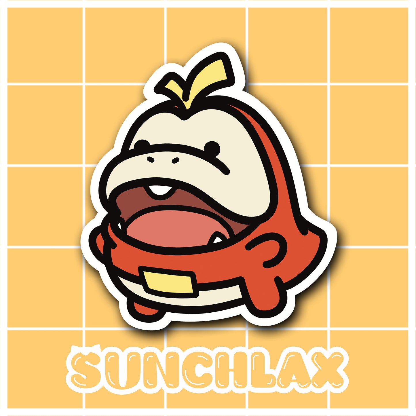 Fire Crocodile Sticker