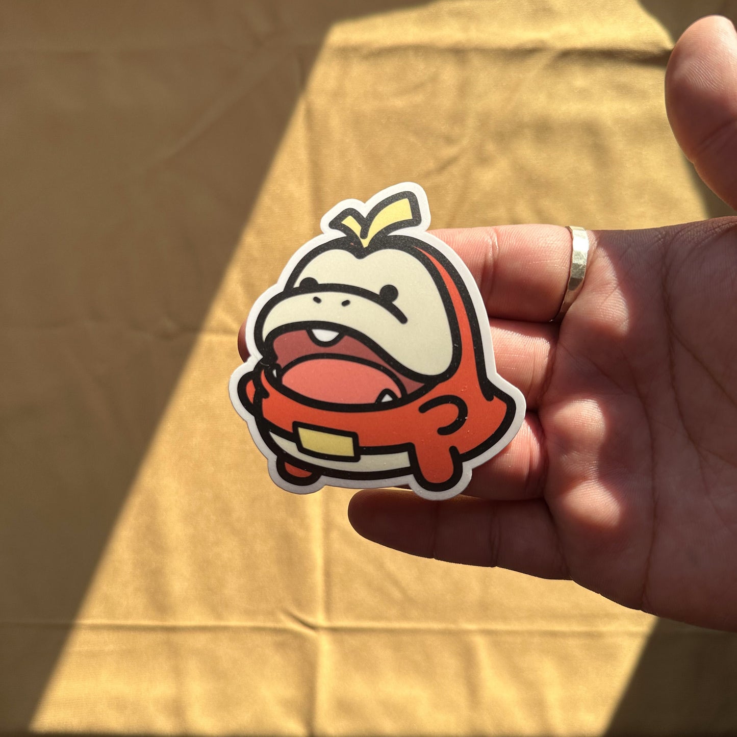 Fire Crocodile Sticker