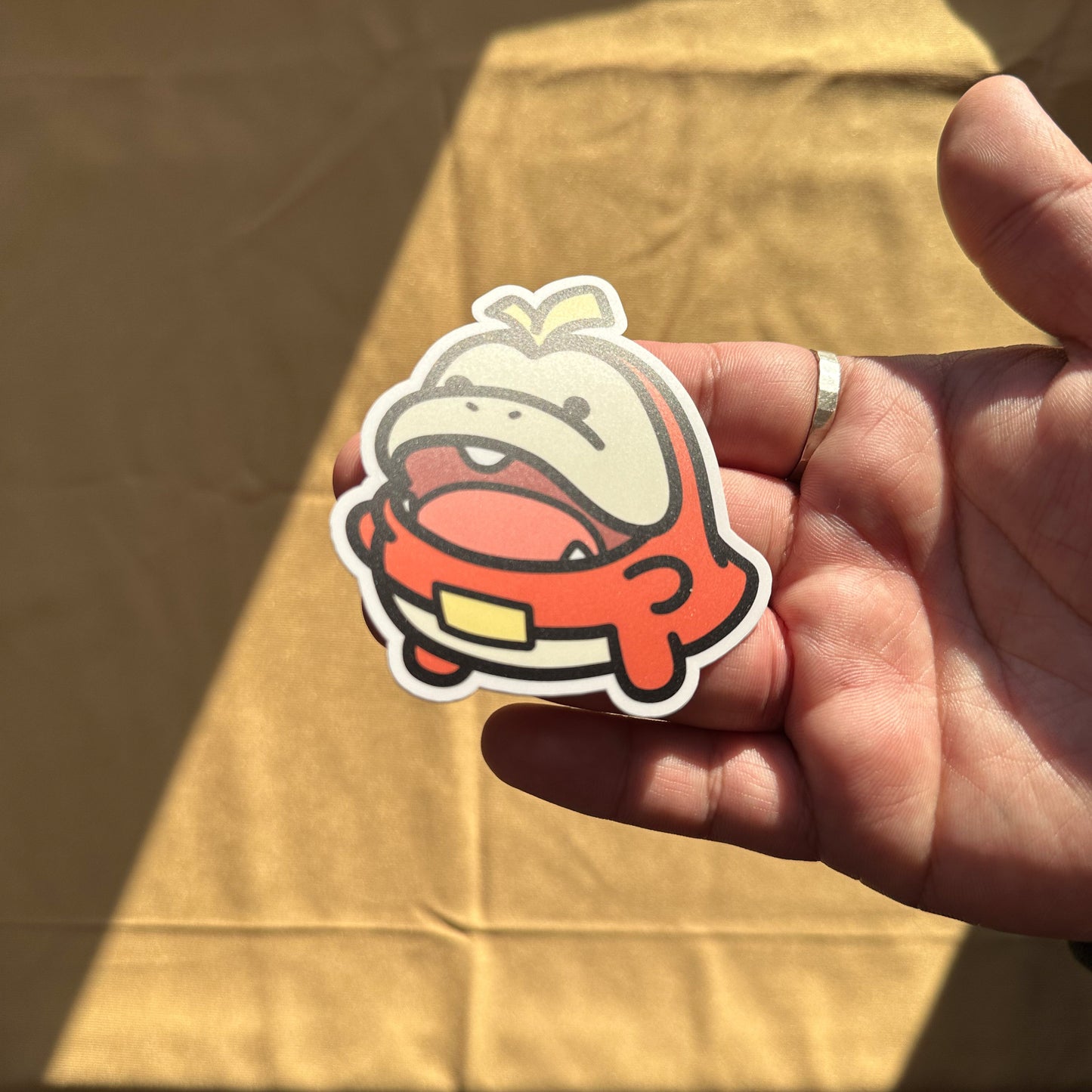 Fire Crocodile Sticker