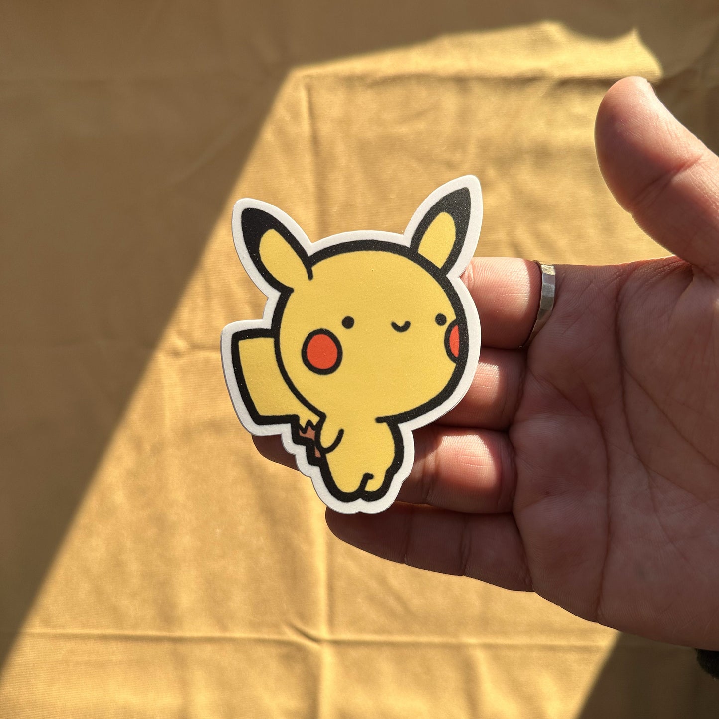 Cute Yellow Rat Sticker