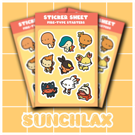 Fire Starters Sticker Sheet