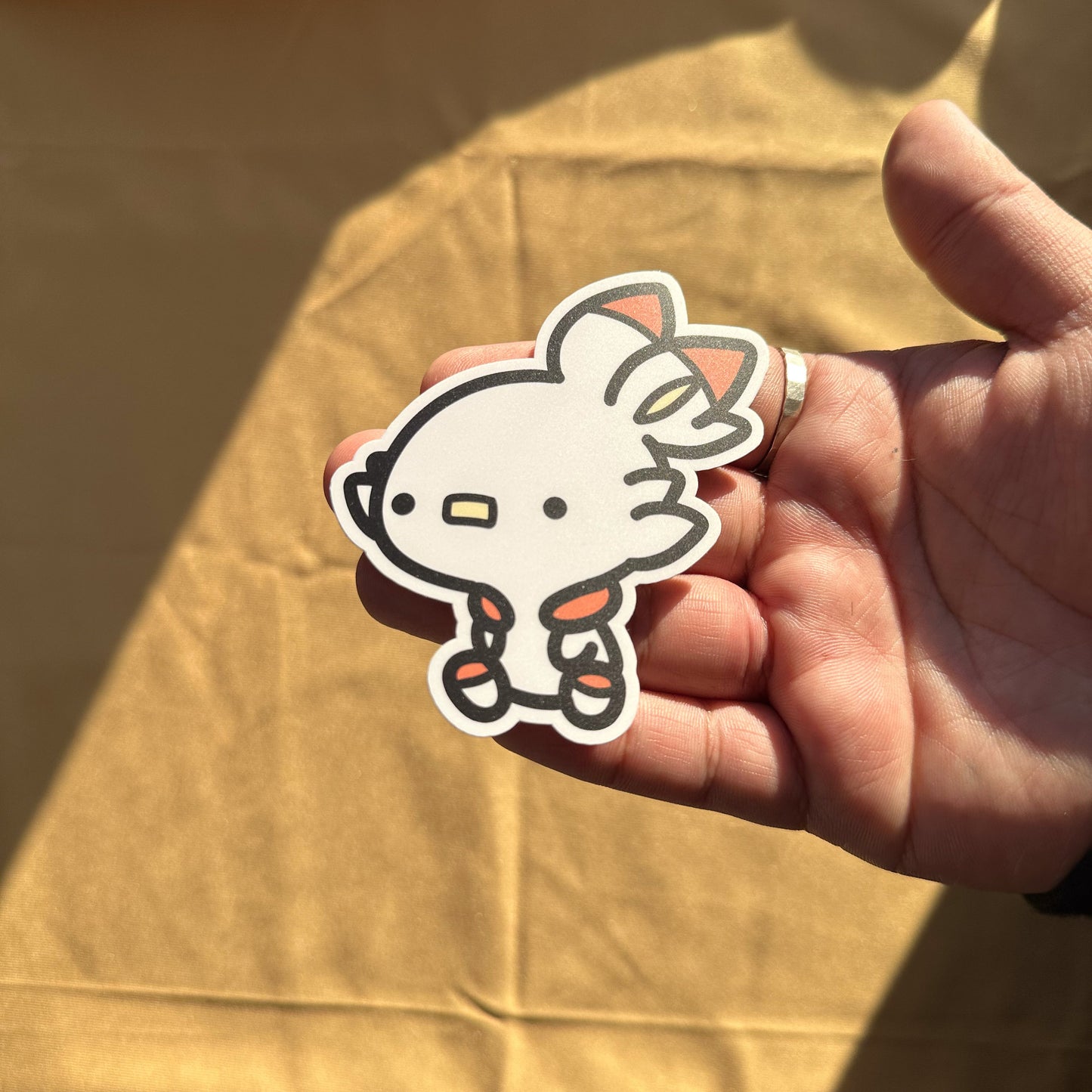 Fire Bunny Sticker