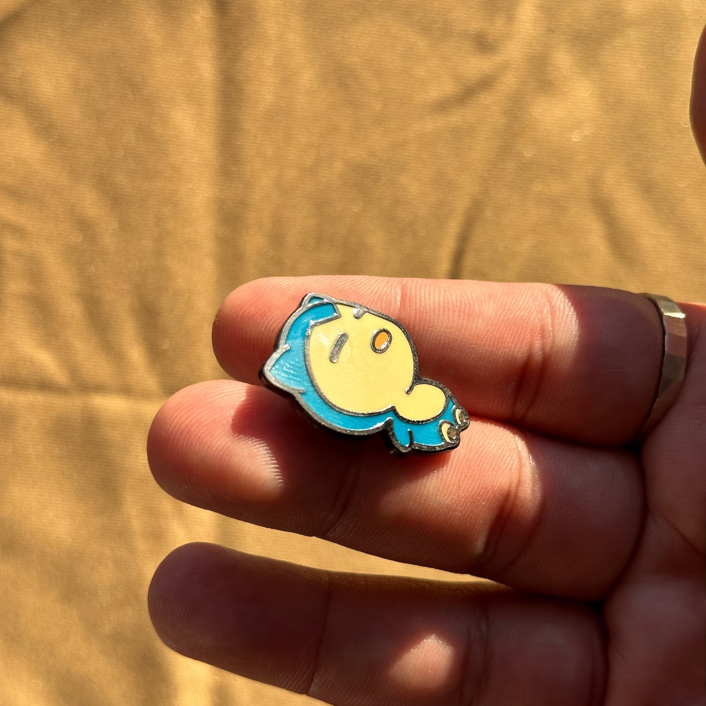 Sleepy Round Boy Hard Enamel Pin