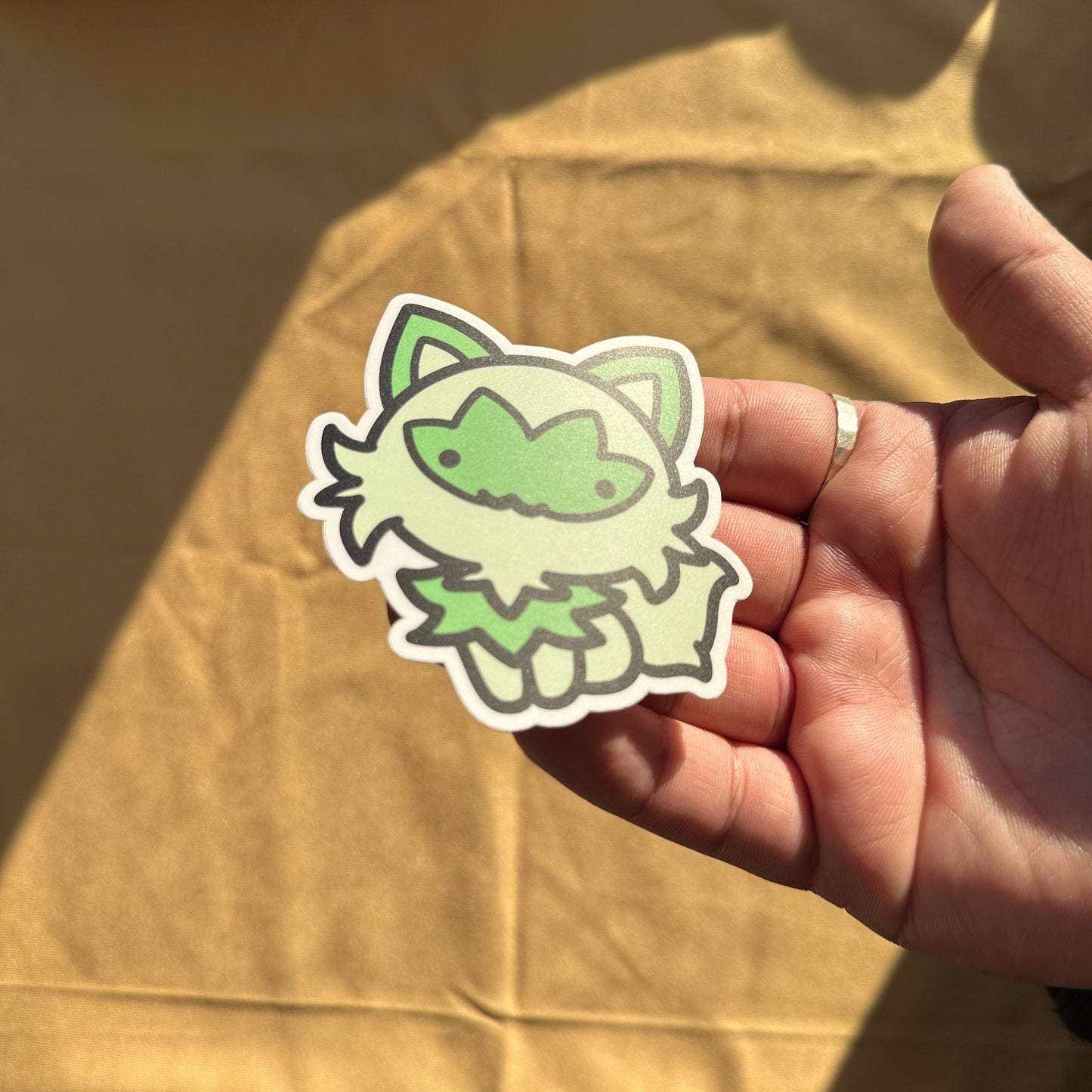 Grass Cat Sticker