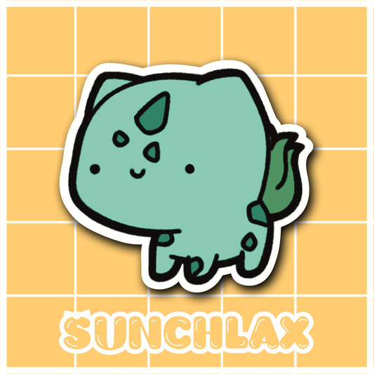 Grass Dinosaur Sticker