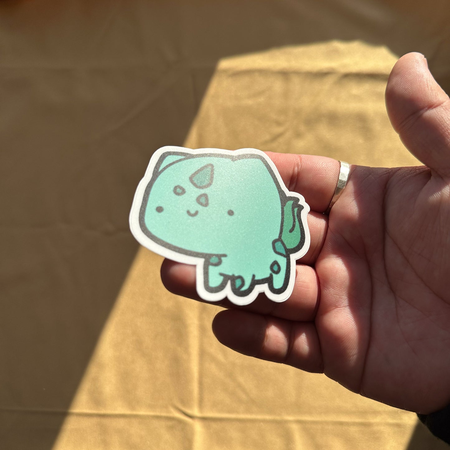 Grass Dinosaur Sticker