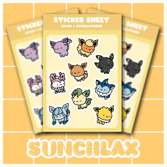 Elemental Animal Sticker Sheet