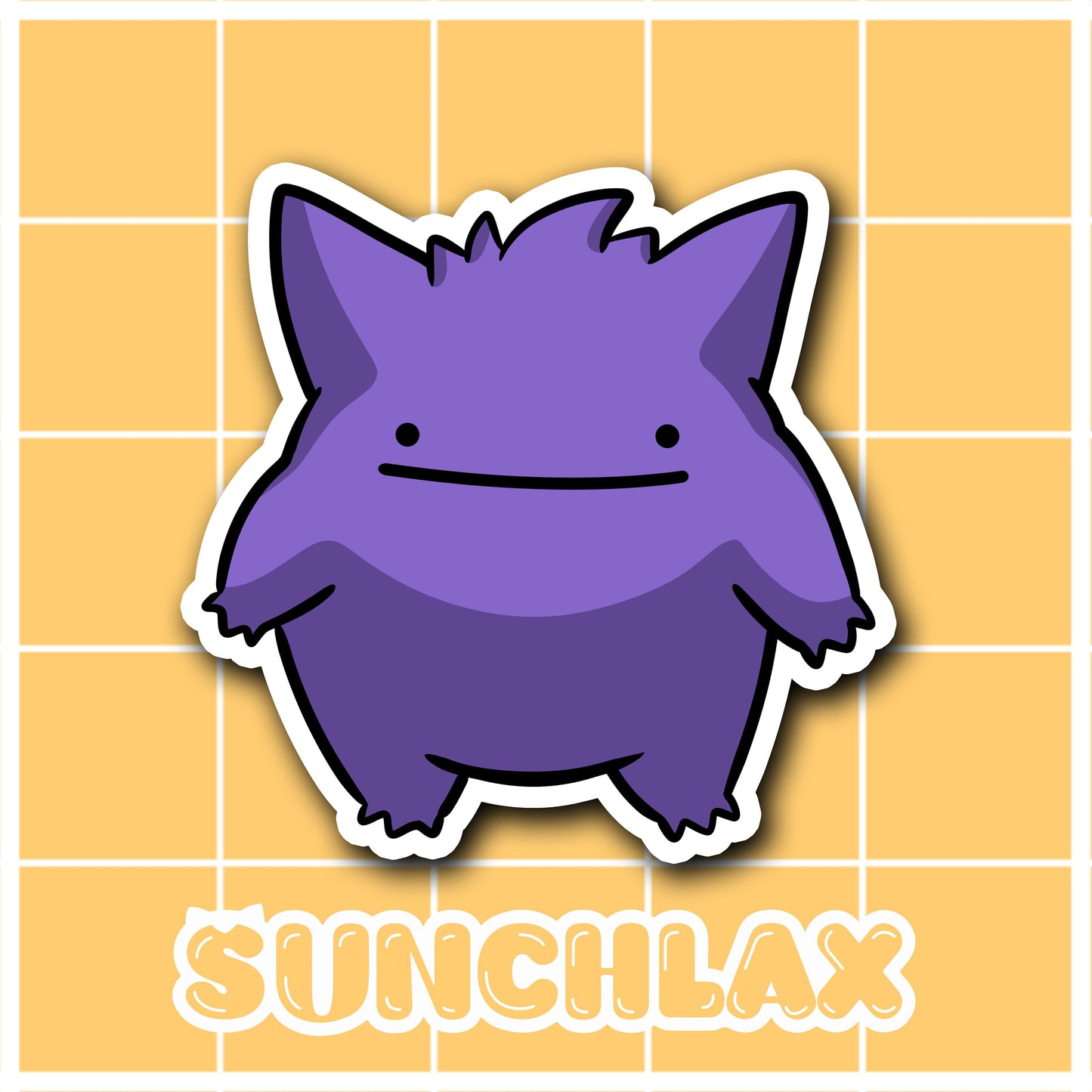 Purple Ghost Sticker