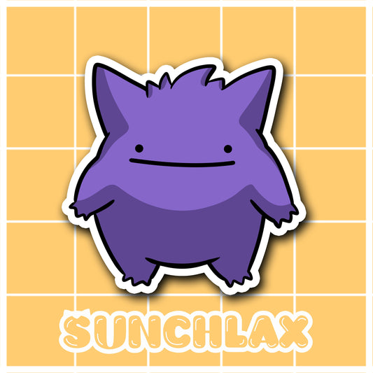 Purple Ghost Sticker
