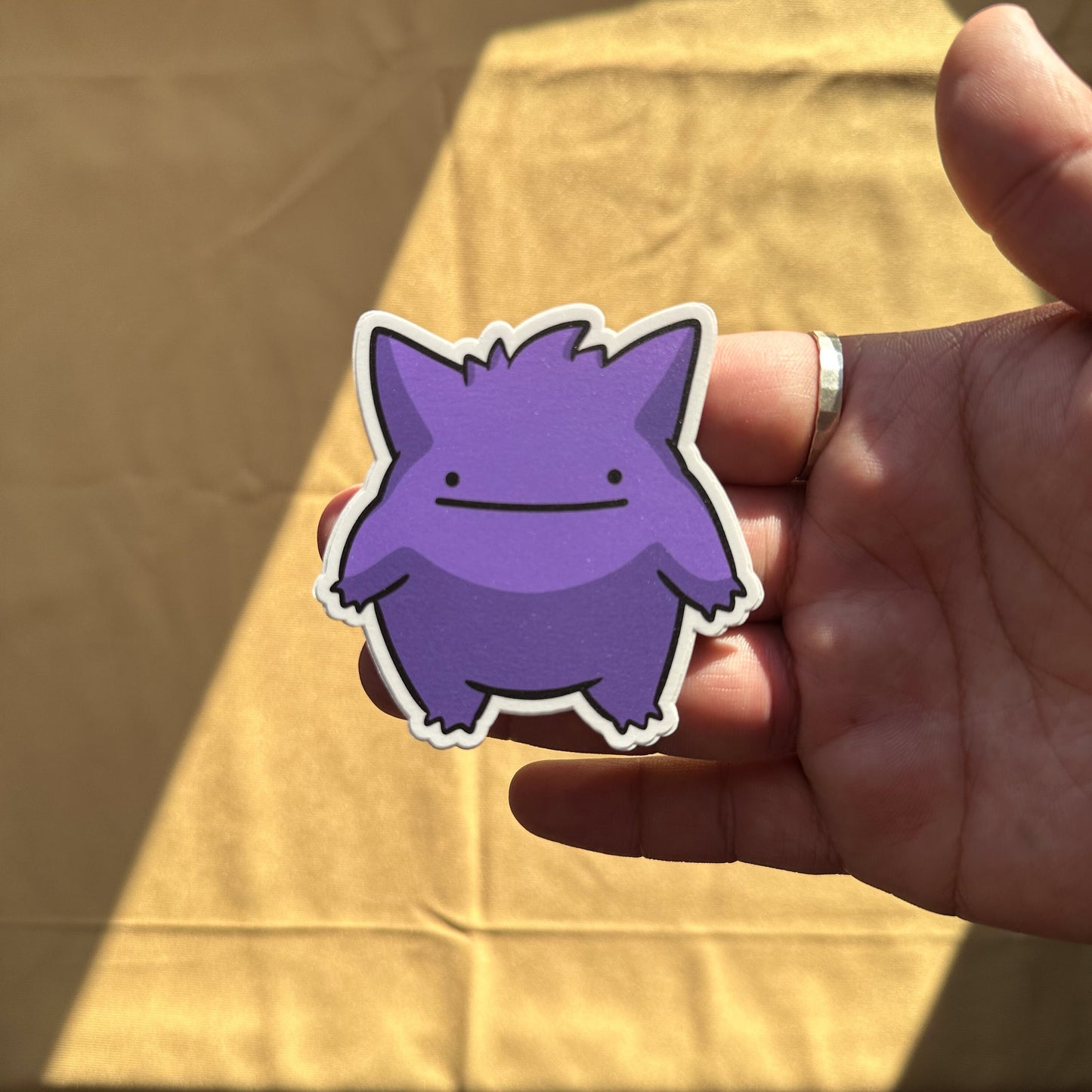 Purple Ghost Sticker