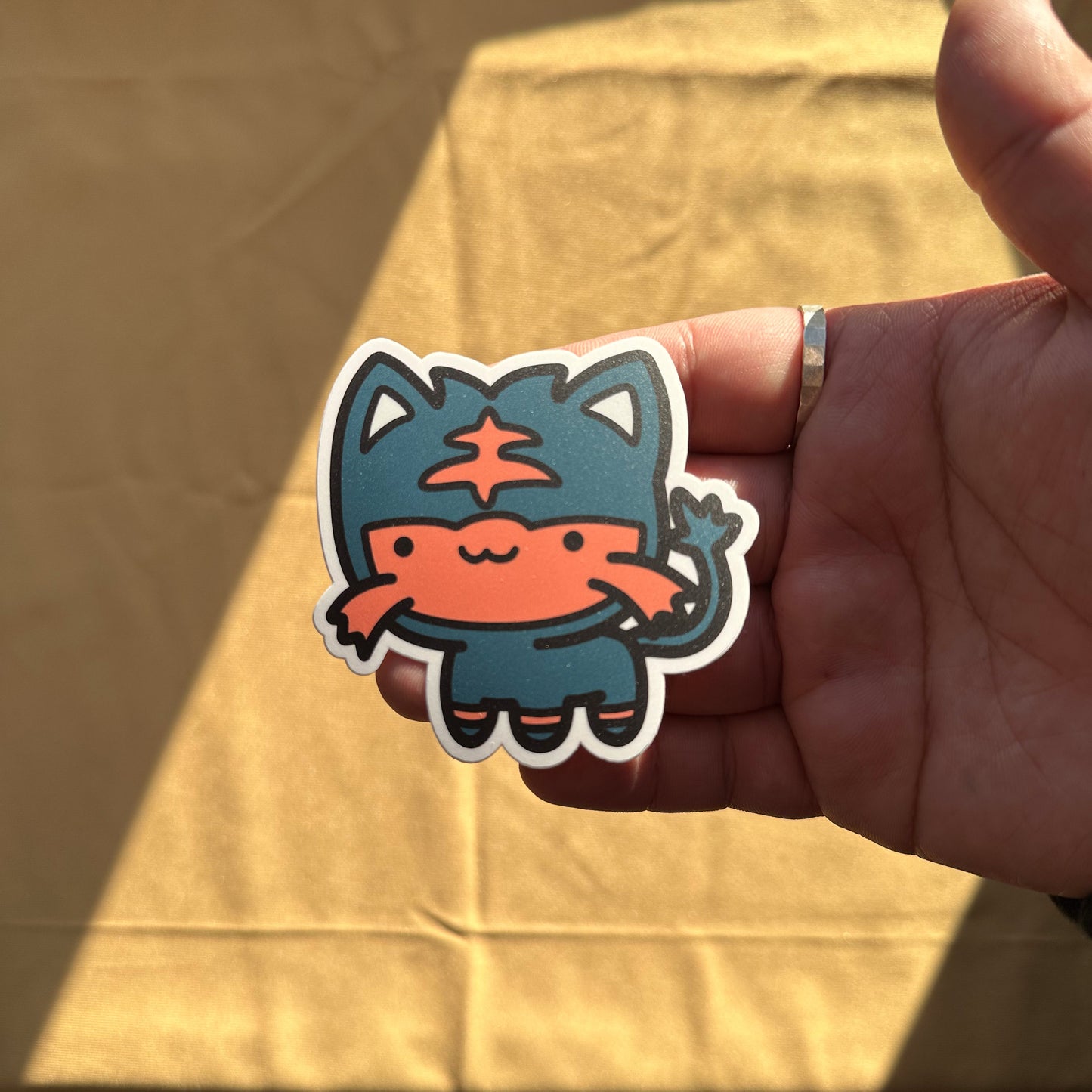 Fire Cat Sticker