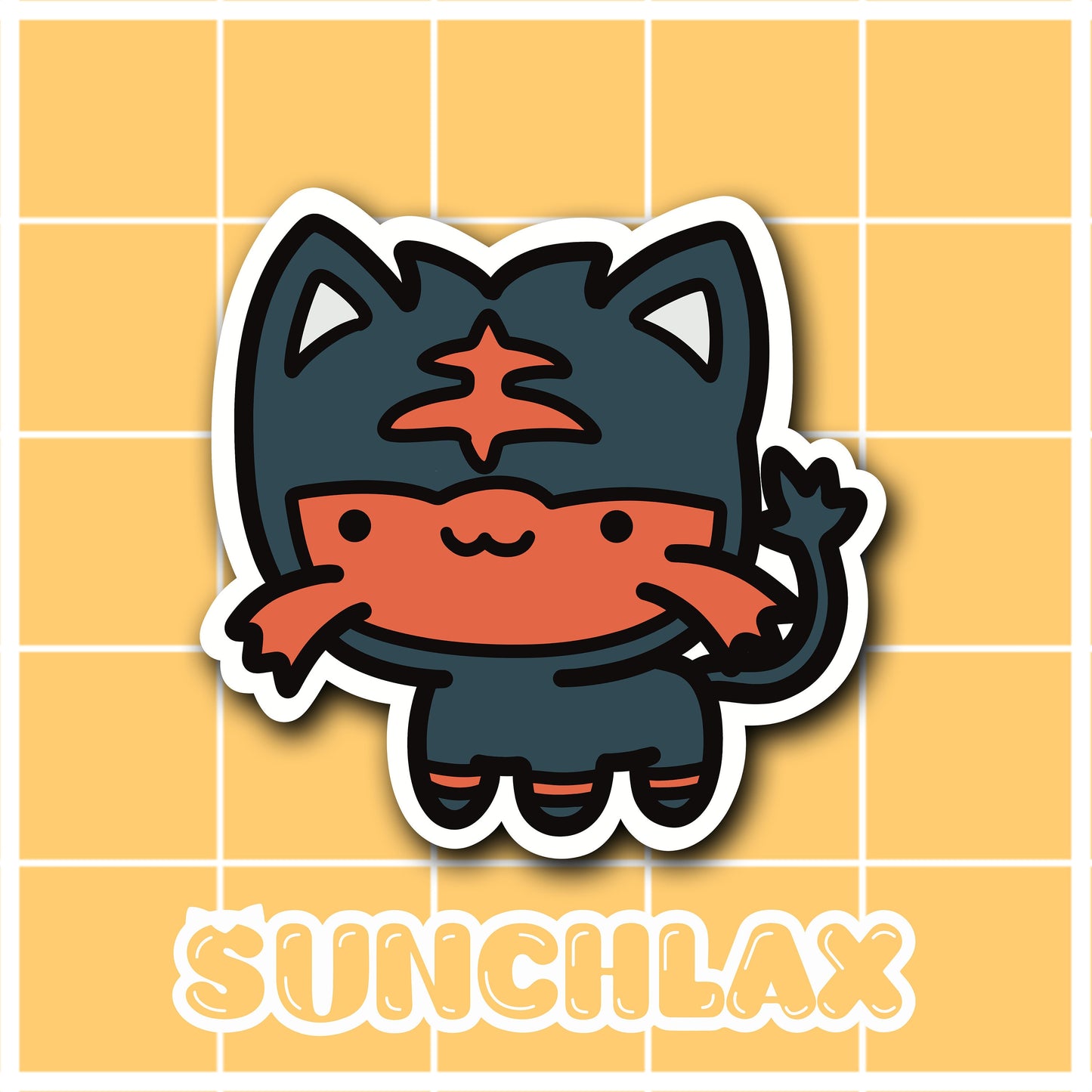 Fire Cat Sticker